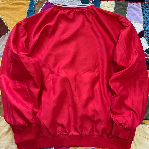Y2K Pro Edge Georgia Bulldogs Red Windbreaker Jacket Large - Picture 2 of 6